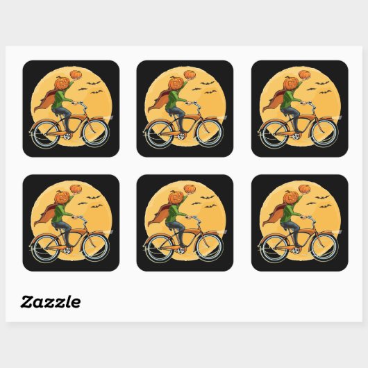 Pompoenbevalling Vierkante Sticker (Vel)