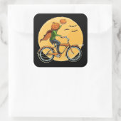 Pompoenbevalling Vierkante Sticker (Tas)