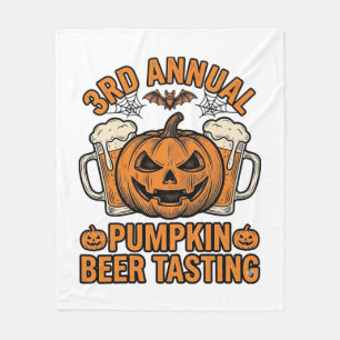 Pompoenbierproeverij Vintage Halloween T-shirt ont Fleece Deken