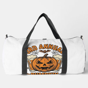 Pompoenbierproeverij Vintage Halloween T-shirt ont Plunjezak