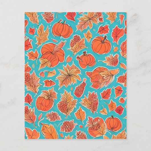 Pompoenblad Bladblad Bladpapier (Achterkant)