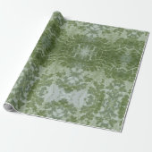 Pompoenblad Macro Cadeaupapier (Uitgerold)
