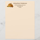 Pompoenblad snoep naam en adresblad (Voorkant)