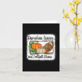 Pompoenbladeren en voetballetje graag Leopard Herf Kaart (Gele Bloem)