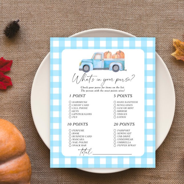 Pompoenblauwe auto - Wat zit er in je portemonnee  (Creator heeft geüpload)