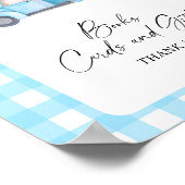 Pompoenblauwe truck - BOEKEN KAARTEN EN GESCHENKEN Poster (Hoek)