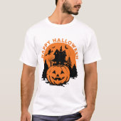 pompoenblij halloween t-shirt (Voorkant)