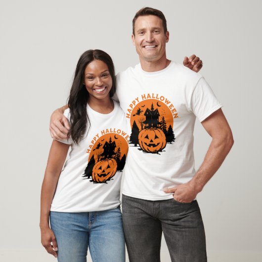 pompoenblij halloween t-shirt (Unisex)