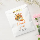 Pompoenbloem boeket Baby shower Bedankzakje (Gezegeld)