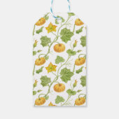 pompoenbloem botanisch cadeaulabel (Achterkant)