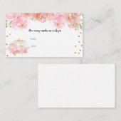 Pompoenbloem Hoeveel Snoepjes in de pot Kaart (Voorkant / Achterkant)