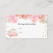 Pompoenbloem Hoeveel Snoepjes in de pot Kaart (Voorkant)