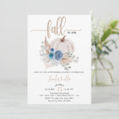 pompoenbloem | repetitiediner kaart (Staand voorkant)