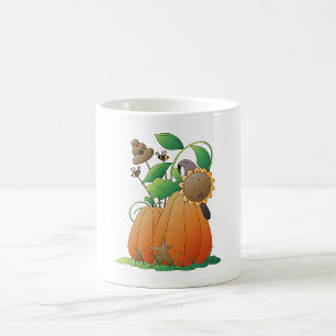 Pompoenbloemen En Bijen Koffiemok