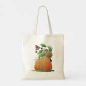 Pompoenbloemen en bijen tote bag (Achterkant)