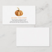 Pompoenboeken voor Baby-invoegkaart Informatiekaartje (Voorkant / Achterkant)