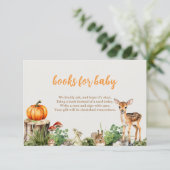 Pompoenboeken voor baby kaart (Staand voorkant)
