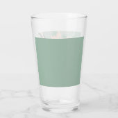 Pompoenboeket Halloween met skelet Glas (Achterkant)