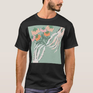 Pompoenboeket met skelet Halloween      T-shirt