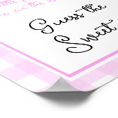 Pompoenboog baby shower Raad de zoete puinhoop Poster (Hoek)