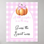Pompoenboog baby shower Raad de zoete puinhoop Poster (Voorkant)