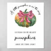 Pompoenboog - Hoeveel pompoenen zitten er in de po Poster (Voorkant)