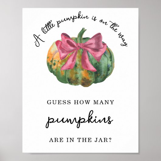 Pompoenboog - Hoeveel pompoenen zitten er in de po Poster (Voorkant)