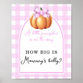 Pompoenboog kooi - Hoe groot is de buik van mama Poster (Voorkant)