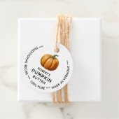 Pompoenboter label met  pompoen (In situ)