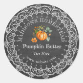 Pompoenboter | Land Oostenrijk Ronde Sticker (Voorkant)