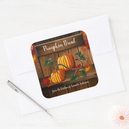 Pompoenbrood SQ Label (Envelop)