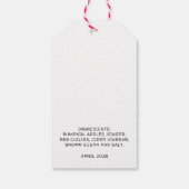 Pompoenchutney cadeaubijsluiter met vintage pompoe cadeaulabel (Achterkant)