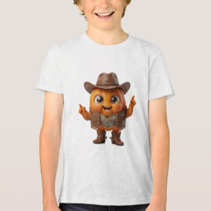 Pompoendetective Aquarel Schattig Mysterie Hallowe Tri-Blend Shirt