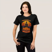 Pompoendorp Griezelfabriek Spooky Fall Tri-Blend Shirt (Voorkant volledig)