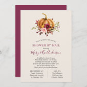 Pompoendouche per post kaart (Voorkant / Achterkant)