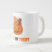 Pompoenemmer Vol Zoet - Halloween Grote Koffiekop (Voorkant rechts)