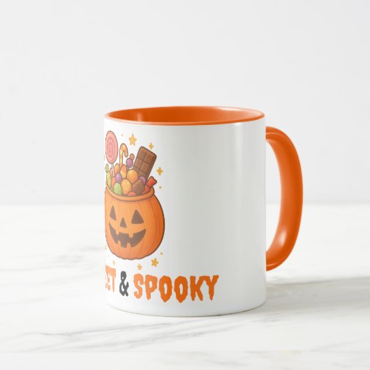 Pompoenemmer Vol Zoet - Halloween Mok (Voorkant rechts)