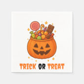 Pompoenemmer Vol Zoet - Halloween Servet (Voorkant)