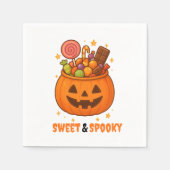 Pompoenemmer Vol Zoet - Halloween Servet (Voorkant)