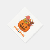 Pompoenemmer Vol Zoet - Halloween Servet (Hoek)