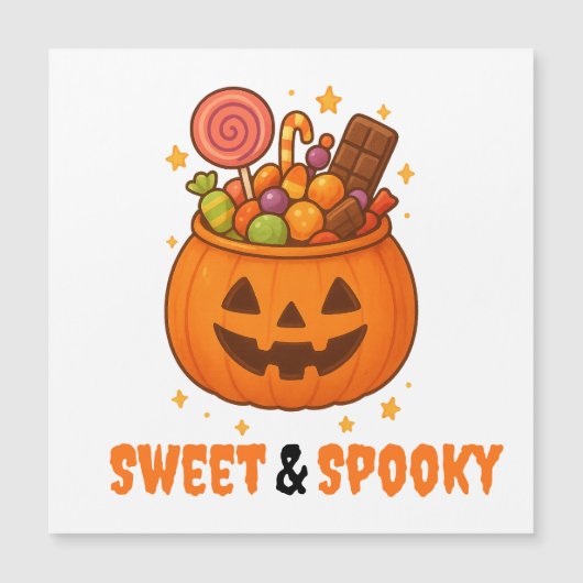 Pompoenemmer Vol Zoet - magneet (Voorkant)