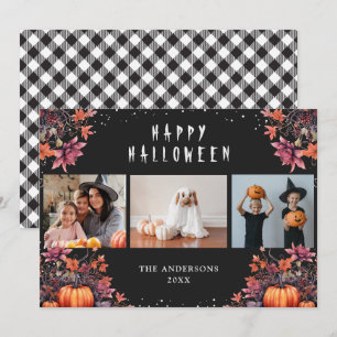 Pompoenen 3 foto Happy Halloween Kaarten