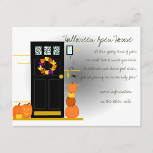 Pompoenen aan de deur kaart