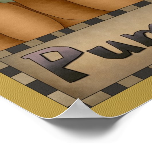 Pompoenen/afdrukken Poster (Hoek)