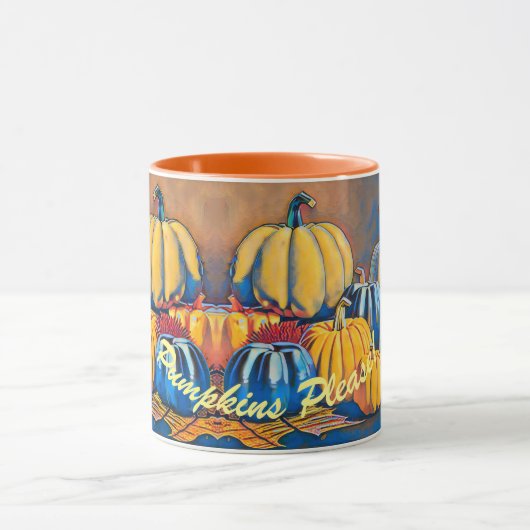 Pompoenen alsjeblieft Herfst Kleuren Thuis Accent Mok (Midden)