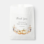 pompoenen baby shower bedankzakje (Voorkant)