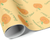 Pompoenen Baby shower Cute Herfst Cadeaupapier (Rol Hoek)