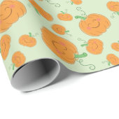 Pompoenen Baby shower Cute Herfst Cadeaupapier (Rol Hoek)