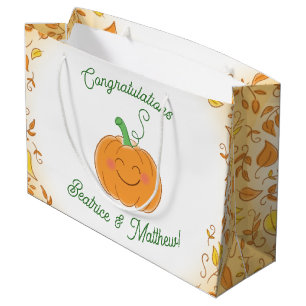 Pompoenen Baby shower Cute Herfst Groot Cadeauzakje