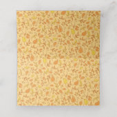 Pompoenen Baby shower Cute Herfst Plaatskaartje (Binnenkant ongevouwen)